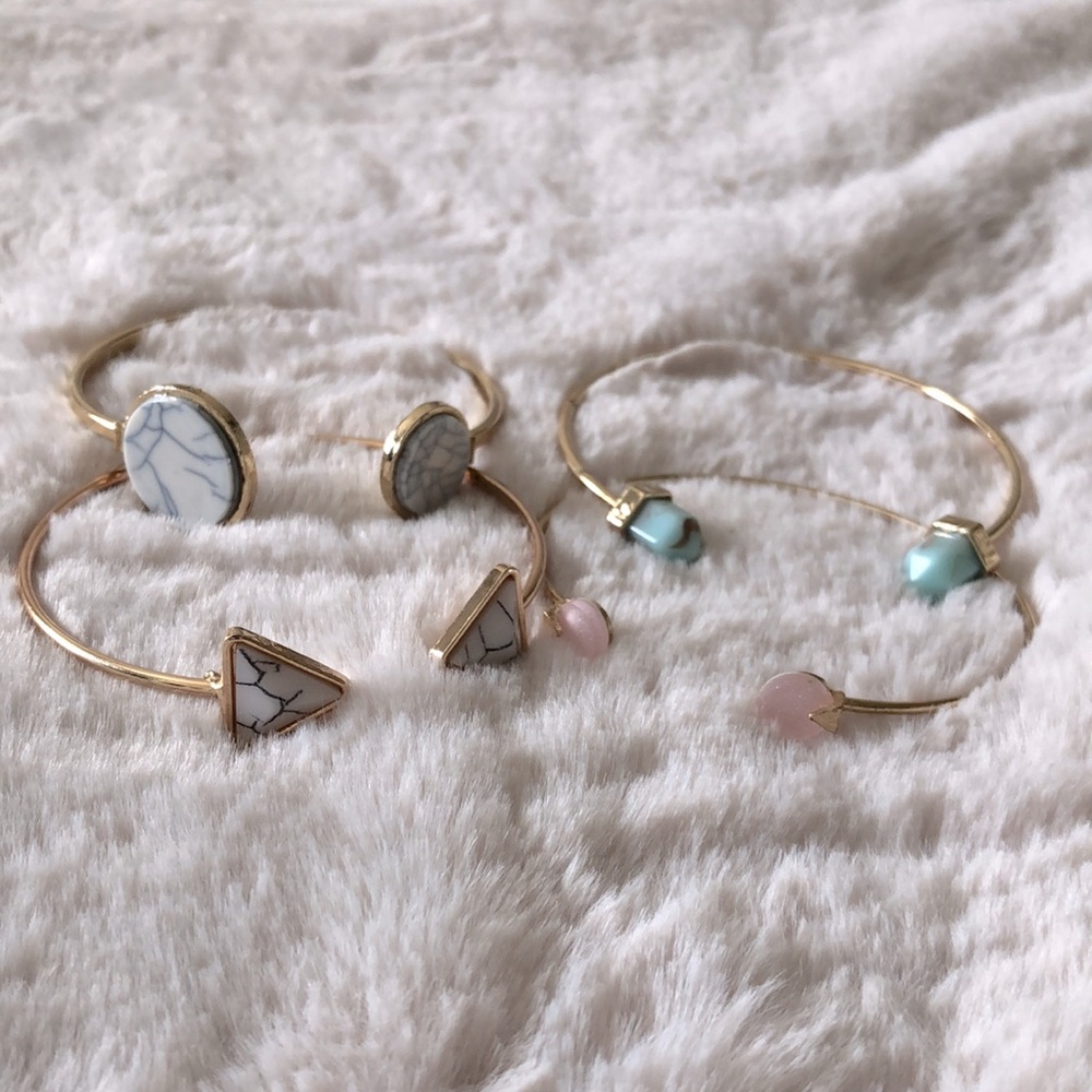 New set of 4 adjustable bangles